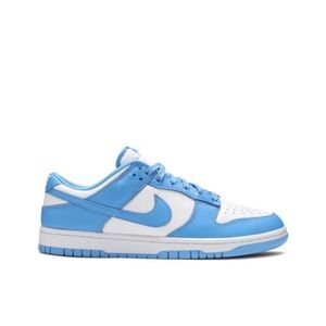 Nike Blue and White Dunk Low Sneakers